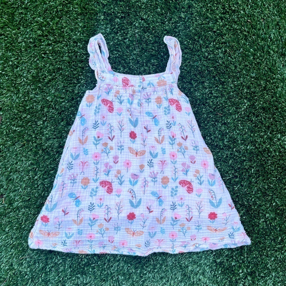 Angel Dear Butterfly Garden Sleeveless Sundress Sz 3T